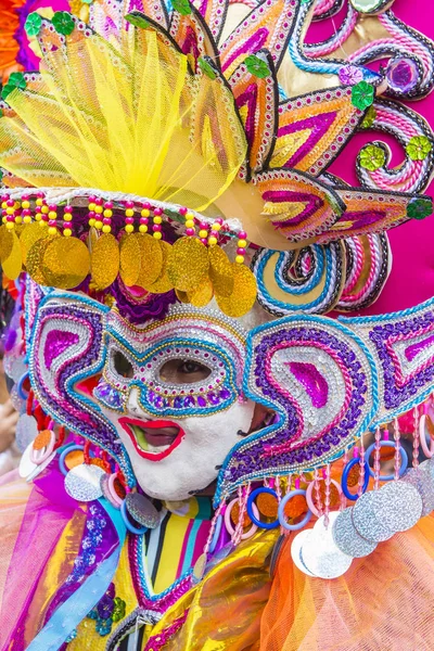 Bacolod Filippine Ottobre Partecipante Masskara Festival Bacolod Filippine Ottobre 2018 — Foto Stock