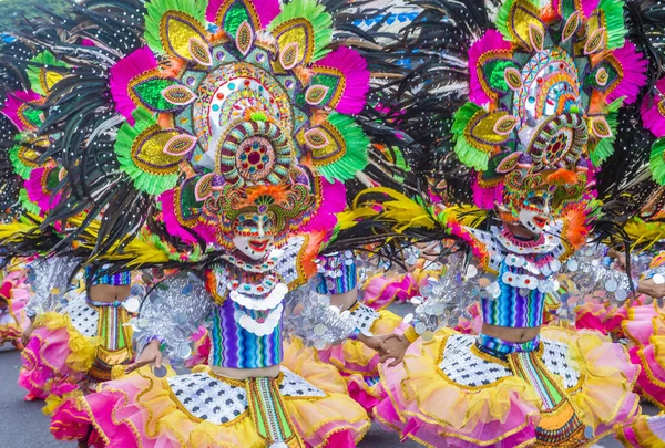 Bacolod Filipinas Oct Participantes Festival Masskara Bacolod Filipinas Octubre 2018 — Foto de Stock