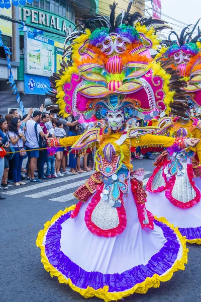 Bacolod Fülöp Szigetek Oct Résztvevők Masskara Fesztivál Bacolod Fülöp Szigeteken — Stock Fotó