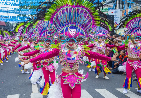 Bacolod Filippine Ottobre Partecipanti Masskara Festival Bacolod Filippine Ottobre 2018 — Foto Stock