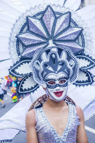 Bacolod Filipinas Oct Participante Festival Masskara Bacolod Filipinas Octubre 2018 — Foto de Stock