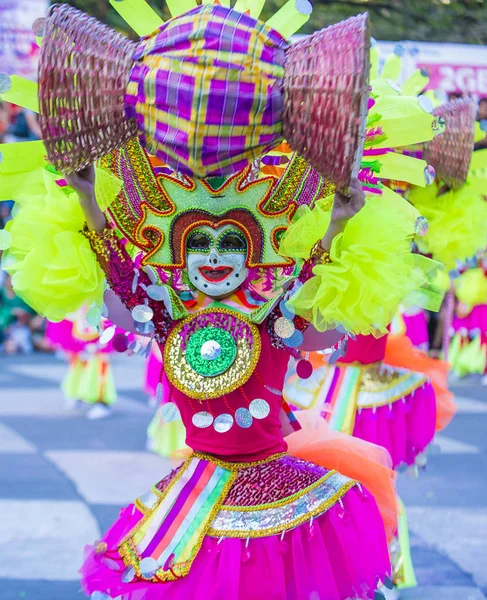 Bacolod Filipiny Paź Uczestnicy Festiwalu Masskara Bacolod Filipiny Października 2018 — Zdjęcie stockowe