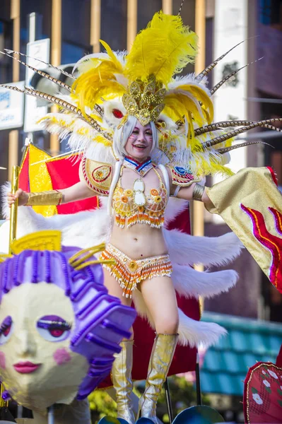 Tokyo Agosto Partecipante Carnevale Asakusa Samba Tokyo Agosto 2018 Carnevale — Foto Stock