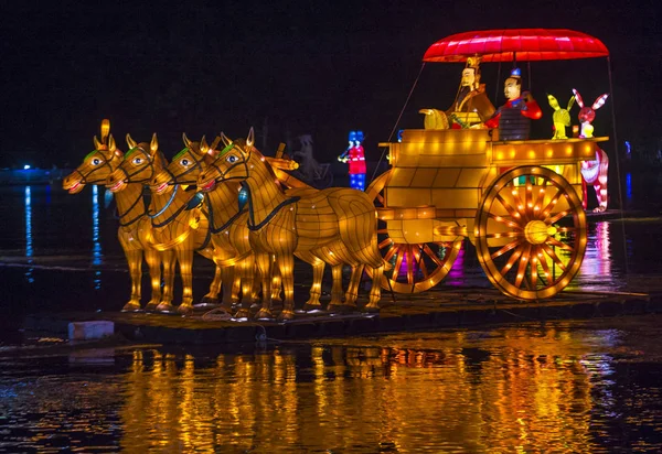 Jinju Zuid Korea Oct Kleurrijke Lantaarn Decoratie Tijdens Jinju Lantern — Stockfoto