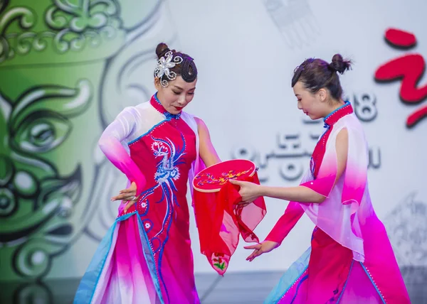 Andong Corea Del Sur Oct Bailarines Chinos Actúan Festival Maskdance —  Fotos de Stock