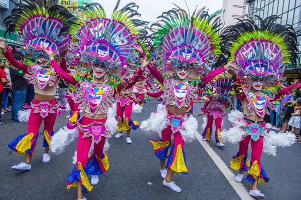 Bacolod Filipinas Oct Participantes Festival Masskara Bacolod Filipinas Outubro 2018 — Fotografia de Stock