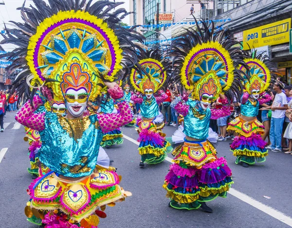 Bacolod Fülöp Szigetek Oct Résztvevők Masskara Fesztivál Bacolod Fülöp Szigeteken — Stock Fotó