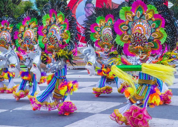 Bacolod Filippine Ottobre Partecipanti Masskara Festival Bacolod Filippine Ottobre 2018 — Foto Stock