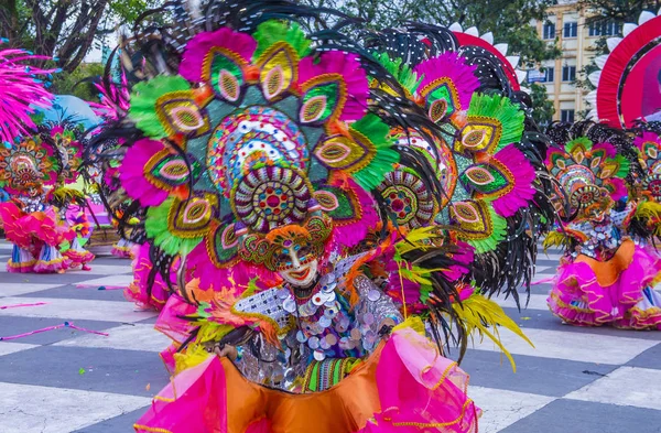 Bacolod Filipinas Oct Participantes Festival Masskara Bacolod Filipinas Outubro 2018 — Fotografia de Stock