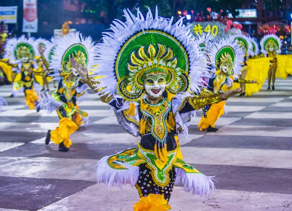 Bacolod Filipíny Říjen Účastníci Festival Masskara Bacolod Filipínách Října 2018 — Stock fotografie