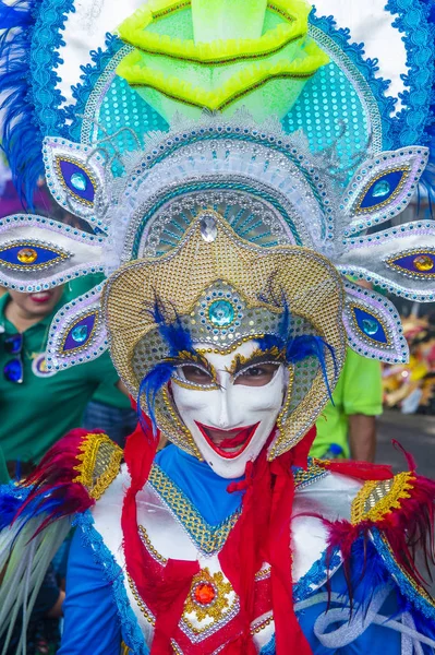 Bacolod Filippine Ottobre Partecipante Masskara Festival Bacolod Filippine Ottobre 2018 — Foto Stock