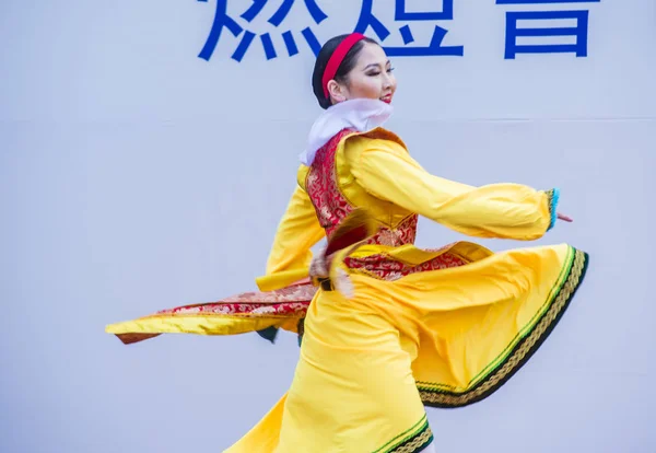 Seoul Maio Participante Uma Performance Cultural Durante Festival Lanternas Lótus — Fotografia de Stock