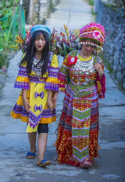 Dong Van Vietnam Sep Mädchen Der Hmong Minderheit Einem Dorf — Stockfoto