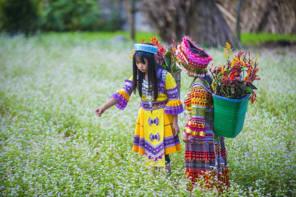 Dong Van Vietnam Sep Filles Minorité Hmong Dans Village Près — Photo