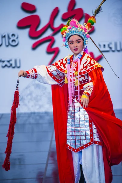 Andong Coreia Sul Oct Dançarinos Chineses Apresentam Festival Maskdance Realizado — Fotografia de Stock