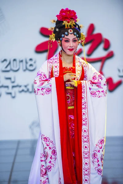 Andong Korea Południowa Paź Chiński Tancerze Wykonują Festiwalu Maskdance Korei — Zdjęcie stockowe
