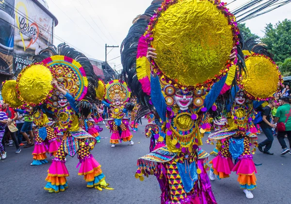 Bacolod Filipinas Oct Participantes Festival Masskara Bacolod Filipinas Outubro 2018 — Fotografia de Stock