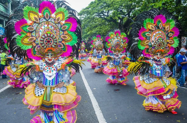 Bacolod Philippines Oct Participants Masskara Festival Bacolod Philippines October 2018 — стоковое фото