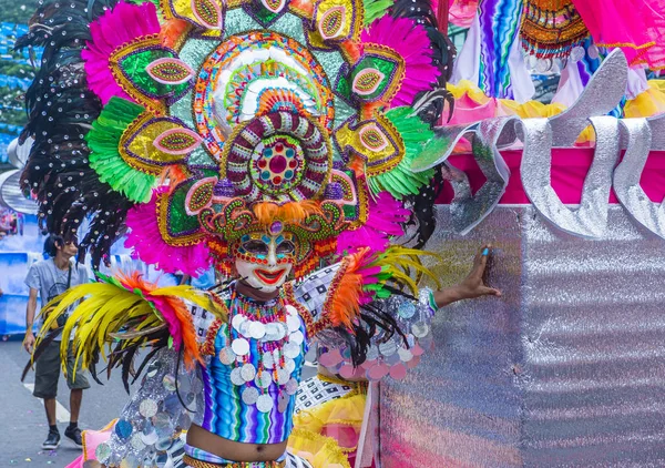 Bacolod Filipinas Oct Participante Festival Masskara Bacolod Filipinas Outubro 2018 — Fotografia de Stock