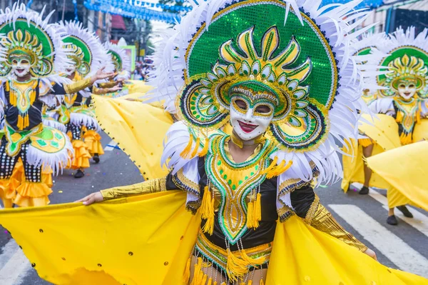 Bacolod Filipiny Paź Uczestnicy Festiwalu Masskara Bacolod Filipiny Października 2018 — Zdjęcie stockowe