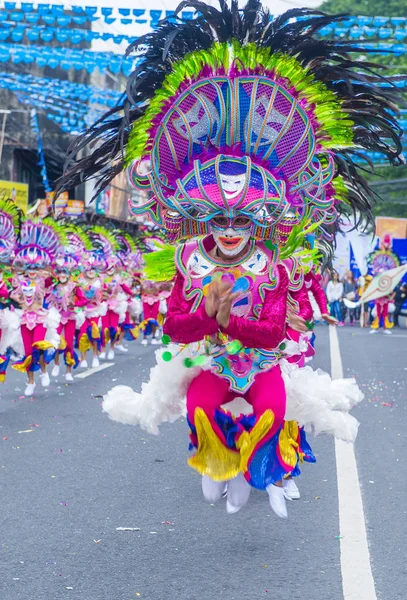 Bacolod Fülöp Szigetek Oct Résztvevők Masskara Fesztivál Bacolod Fülöp Szigeteken — Stock Fotó