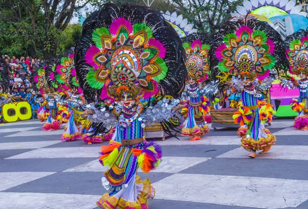 Bacolod Fülöp Szigetek Oct Résztvevők Masskara Fesztivál Bacolod Fülöp Szigeteken — Stock Fotó