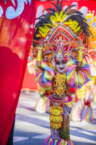 Bacolod Filippine Ottobre Partecipante Masskara Festival Bacolod Filippine Ottobre 2018 — Foto Stock