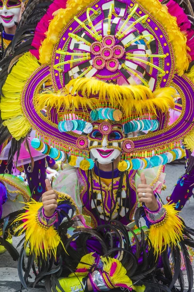 Bacolod Filipijnen Okt Deelnemer Het Masskara Festival Bacolod Filipijnen Oktober — Stockfoto