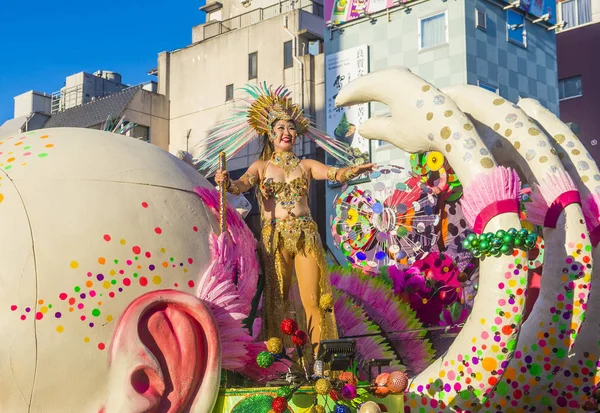 Tokio Ago Participante Carnaval Samba Asakusa Tokio Japón Agosto 2018 —  Fotos de Stock