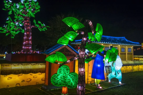 Jinju Corea Del Sud Ottobre Decorazione Variopinta Delle Lanterne Durante — Foto Stock