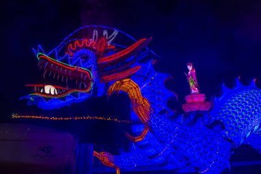 Alışkanlıklar, Güney Kore - Ekim 07: renkli fener dekorasyon sırasında 07 Ekim 2018 alışkanlıklar Lantern Festivali alışkanlıklar, Güney Kore  