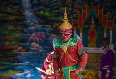 Luang Prabang, Laos - 10 Ağustos: Laos dansçılar Kraliyet Bale Tiyatrosu Luang Prabang Laos üzerinde 10 Ağustos 2018 gerçekleştirmek. 