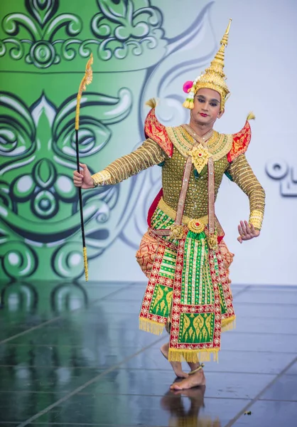 Andong Coréia Sul Oct Dançarina Tailandesa Executando Dança Tradicional Khon — Fotografia de Stock