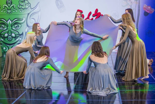 Andong Sydkorea Okt Dansare Från Modern Dans Groupe Buras Utföra — Stockfoto