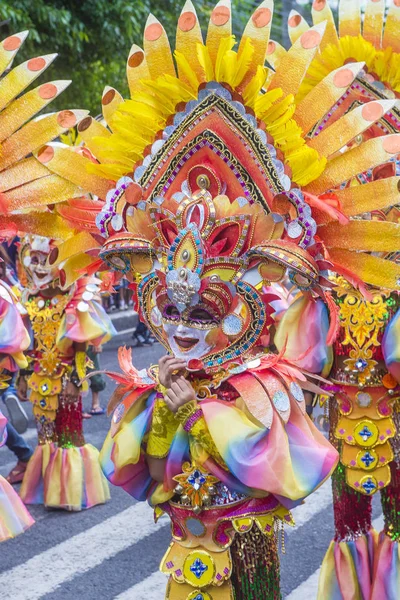 Bacolod Filippine Ottobre Partecipanti Masskara Festival Bacolod Filippine Ottobre 2018 — Foto Stock