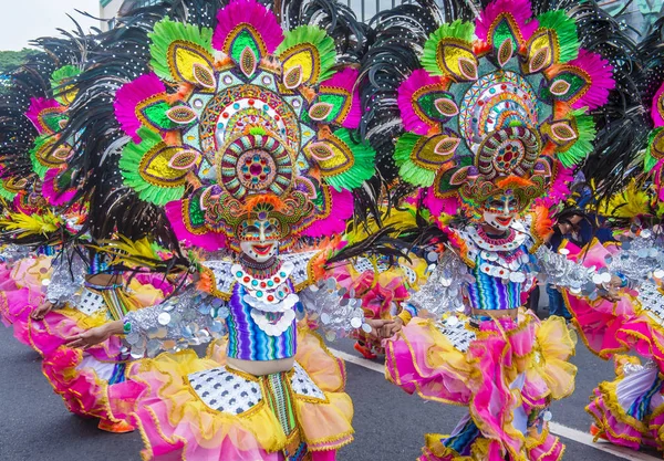 Bacolod Filipinas Oct Participantes Festival Masskara Bacolod Filipinas Octubre 2018 —  Fotos de Stock