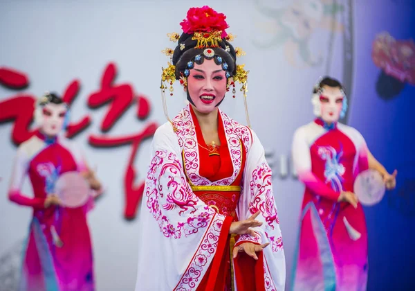 Andong Zuid Korea Okt Chinese Dansers Uit Voeren Het Maskdance — Stockfoto