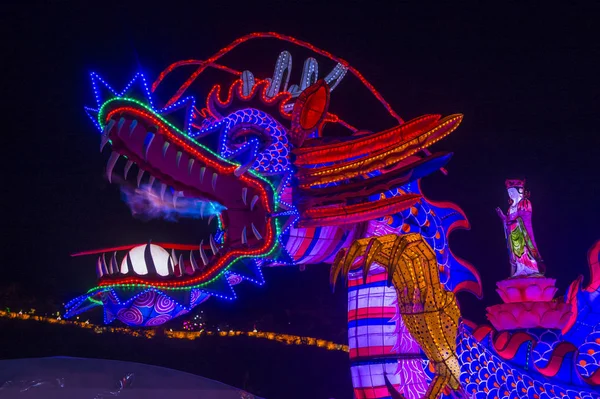 韓国晋州で 2018 日晋州のランタン フェスティバルの期間中の晋州市 カラフル ランタン装飾 — ストック写真