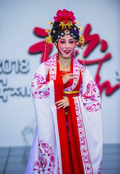 Andong Zuid Korea Okt Chinese Dansers Uit Voeren Het Maskdance — Stockfoto