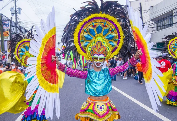 Bacolod Filipiny Paź Uczestnik Festiwalu Masskara Bacolod Filipiny Października 2018 — Zdjęcie stockowe