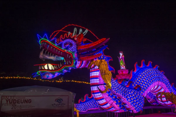 Festival de linterna Jinju 2018 — Foto de Stock