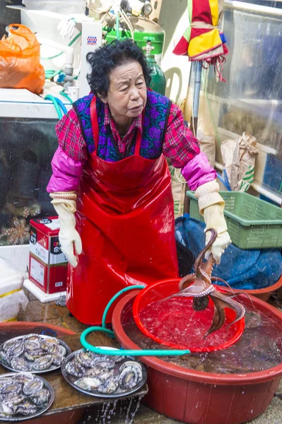 Busan Jagalchi fiskmarknad — Stockfoto