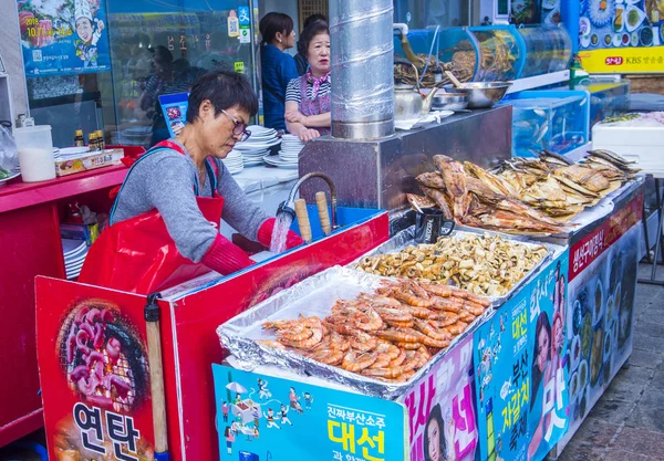 Busan Jagalchi fiskmarknad — Stockfoto