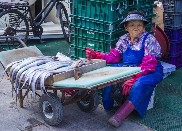 Busan Jagalchi Fischmarkt — Stockfoto