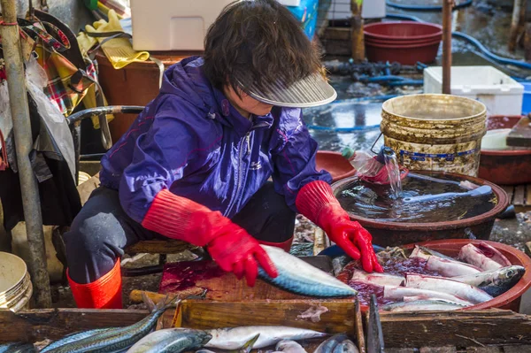 Busan Jagalchi Fischmarkt — Stockfoto