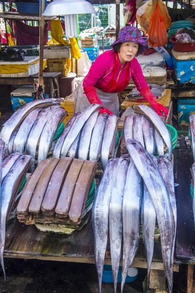 釜山贾加奇鱼市场 — 图库照片