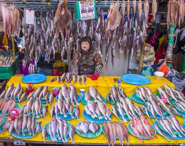 Mercado de pescado Busan Jagalchi —  Fotos de Stock