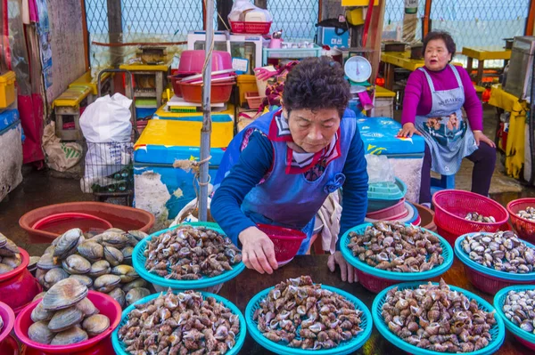 Mercado de pescado Busan Jagalchi —  Fotos de Stock