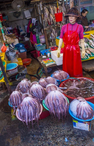 Mercado de pescado Busan Jagalchi —  Fotos de Stock
