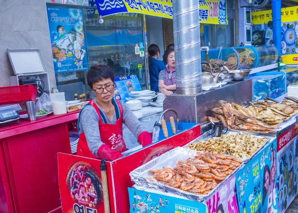 Busan Jagalchi fiskmarknad — Stockfoto